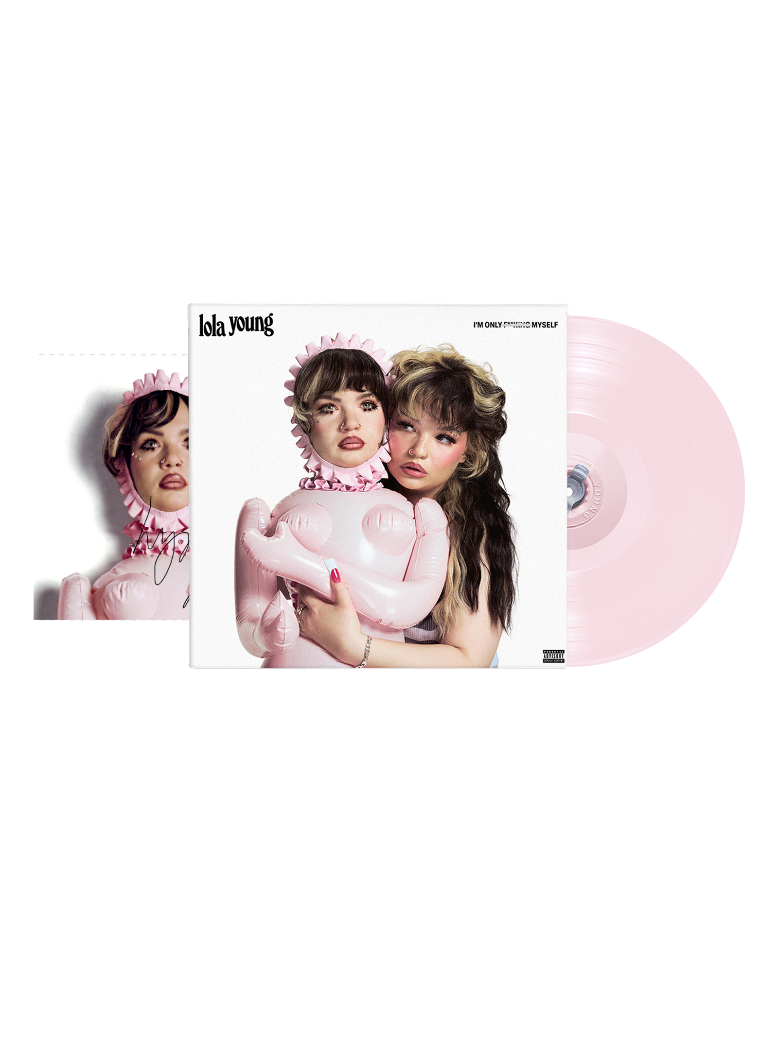 I'm Only F**king Myself: The Basic B*tch Edition (Nude Pink Vinyl LP) + carte dédicacée