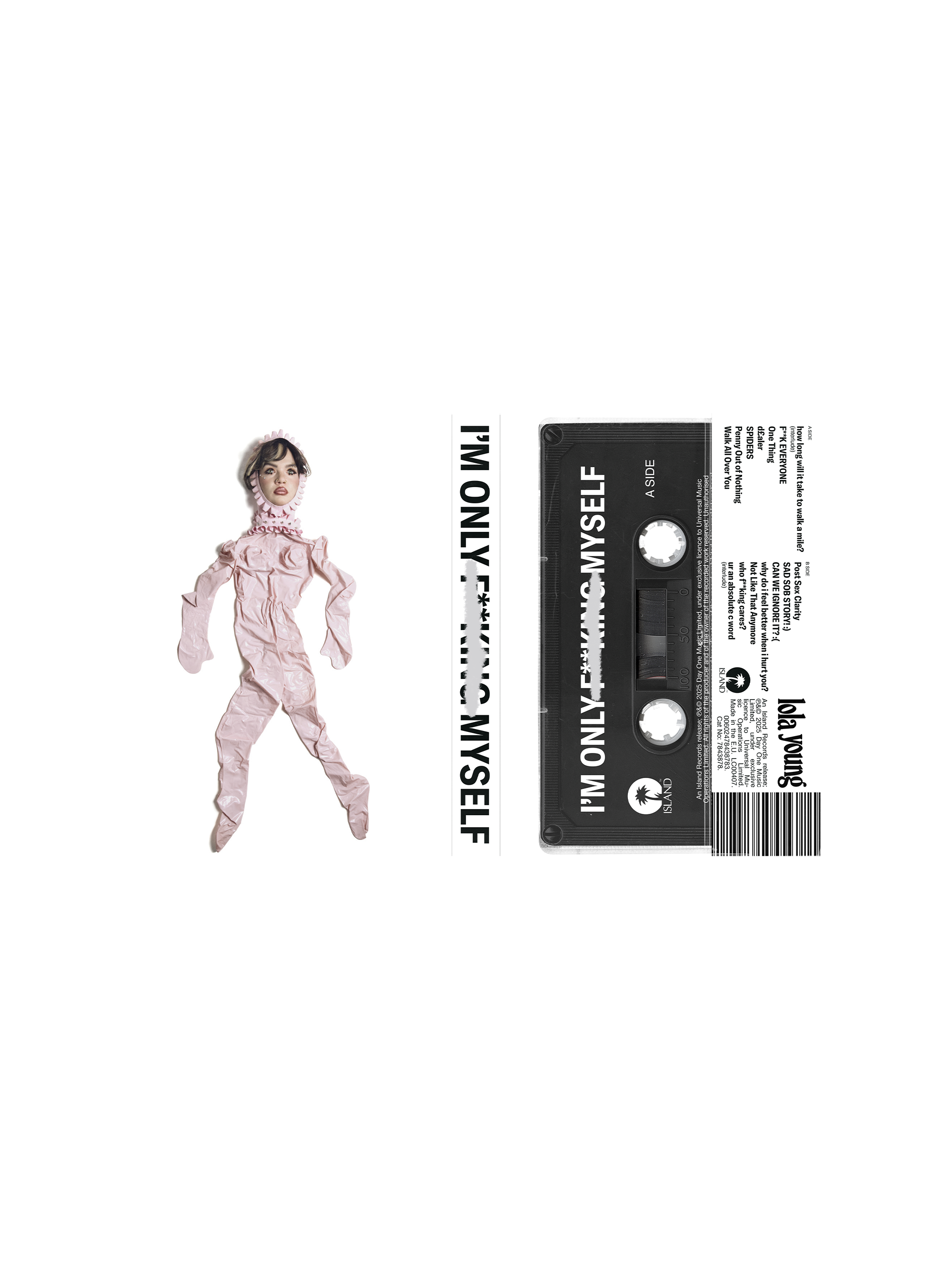 I'm Only F**king Myself: 'Deflated Doll' Cassette (Limited & Exclusive Artwork)