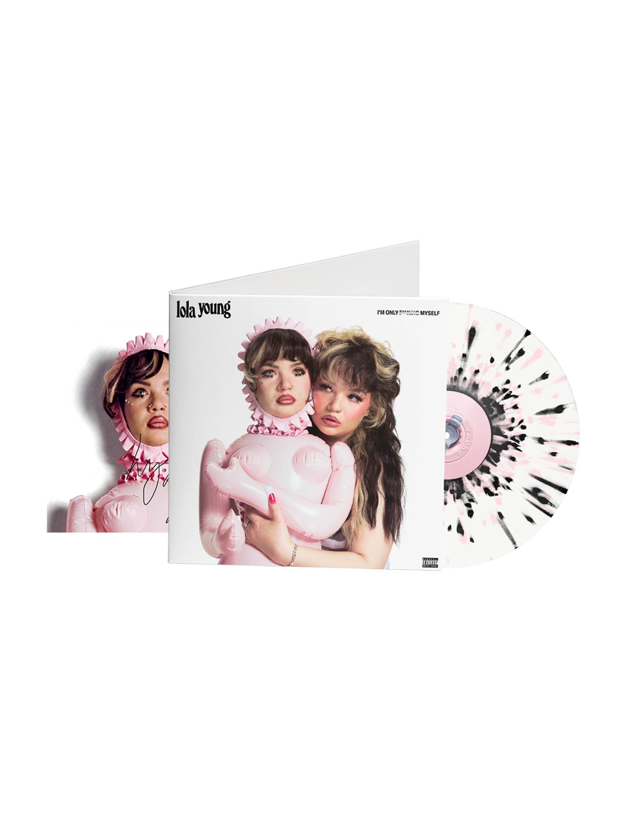I'm Only F**king Myself: The "Blisters" Edition (Pink & Black Splatter LP) + carte dédicacée