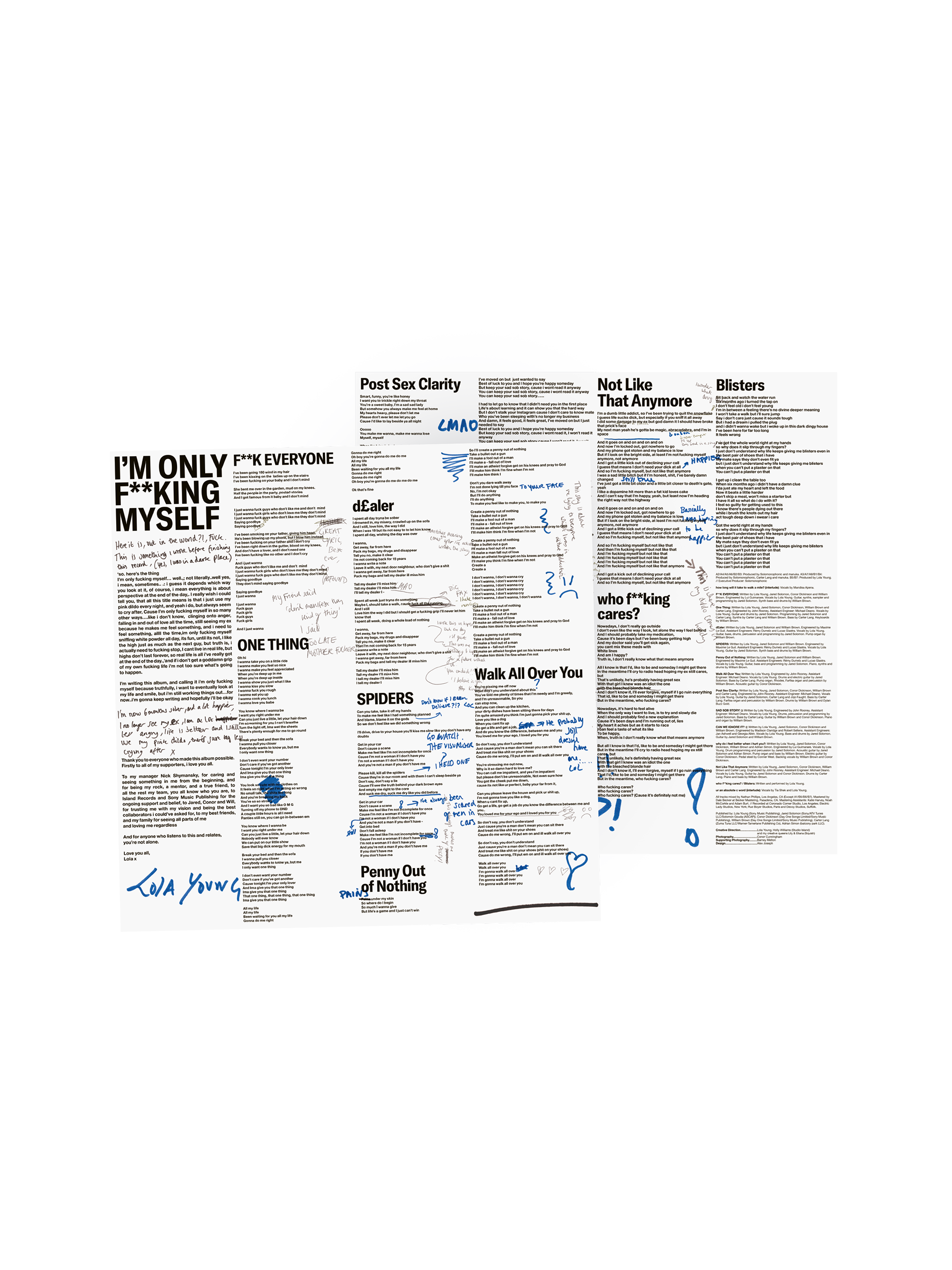 I'm Only F**king Myself: The "Blisters" Edition (Pink & Black Splatter LP)